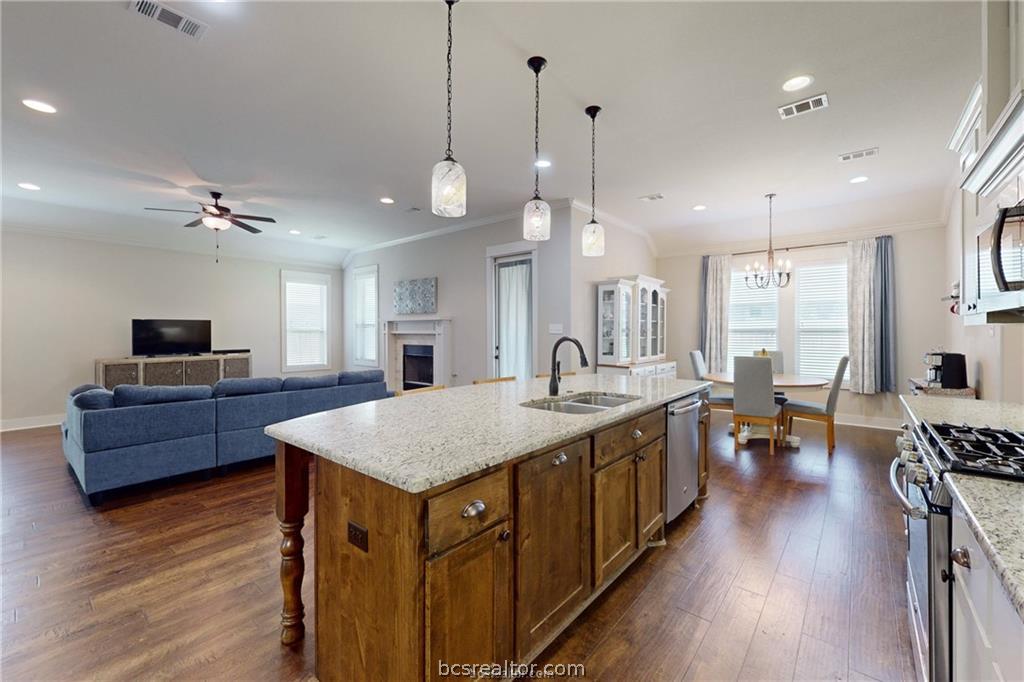 3007 Embers Loop Bryan, TX 77808 - Photo 8 of 27 Kitchen island with ample prep space