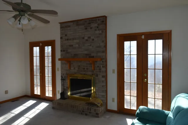 a view of a backyard of the house