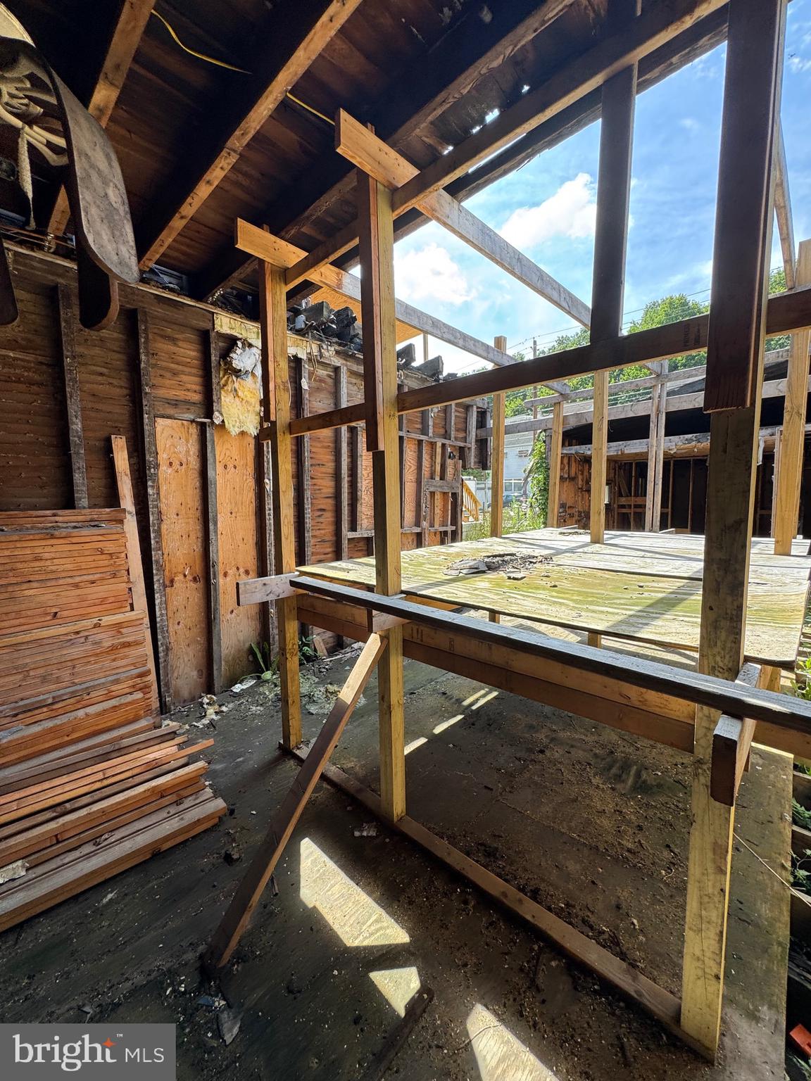 426 Centre Street Ashland, PA 17921 - Photo 57 of 78 a view of a balcony with chairs and wooden floor