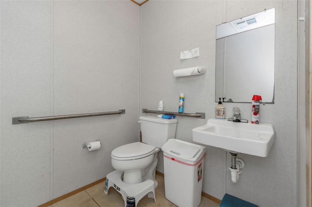 17500 Marsh Road Lutz, FL 33558 - Photo 76 of 80 a bathroom with a sink toilet and a mirror