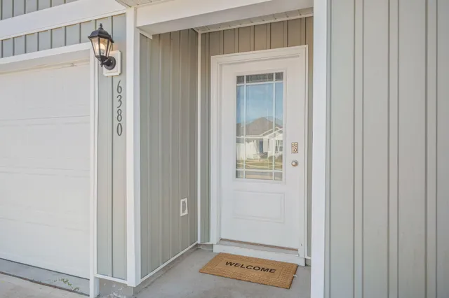 a view of an entryway door