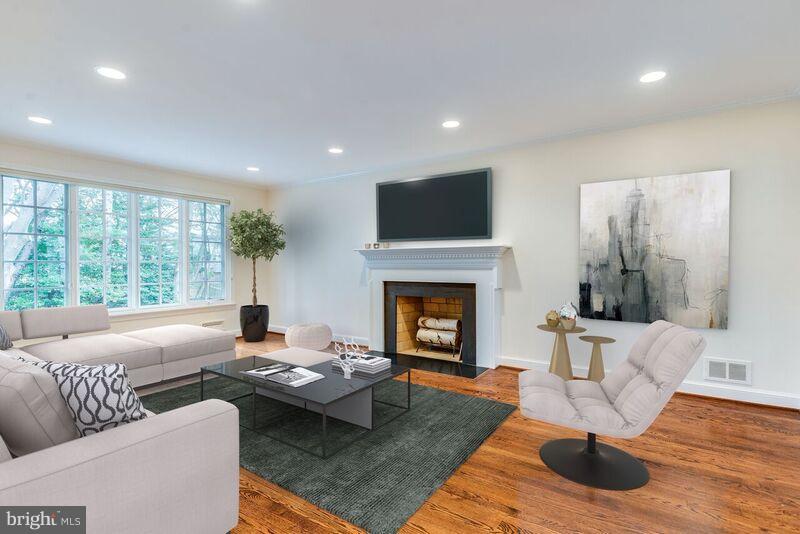 5715 Ogden Road Bethesda, MD 20816 - Photo 3 of 30 Living Room; Virtual Staging