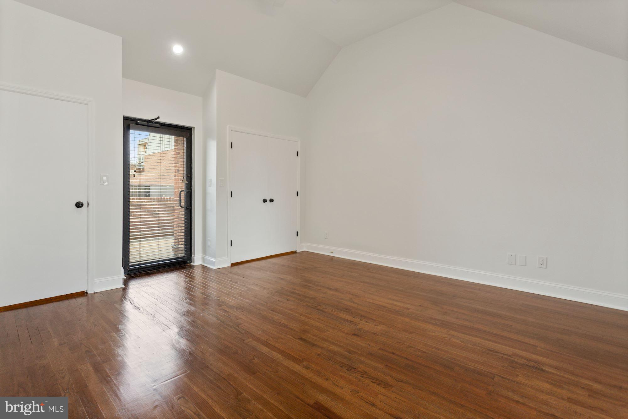 1230 31st Street Northwest, Unit 6 Washington, DC 20007 - Photo 17 of 27 Very large bedroom with balcony access