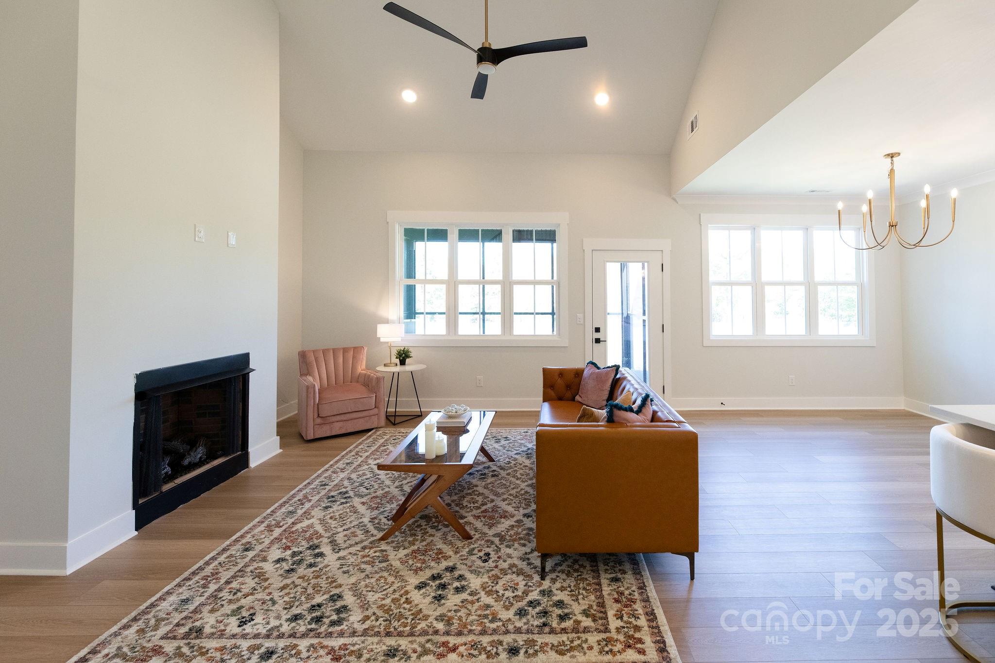 3046 Meadowcrest Drive, Unit 69 Clover, SC 29710 - Photo 32 of 42 a living room with furniture and a fireplace