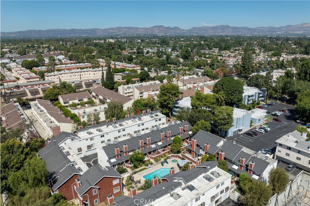 19431 Sherman Way, Unit 24 Reseda, CA 91335 - Photo 18 of 26 an aerial view of a city with lots of residential buildings