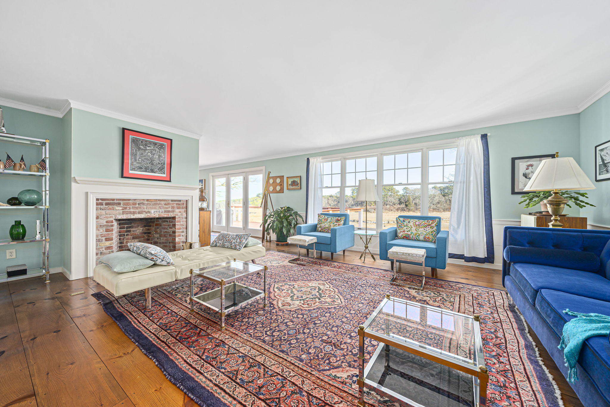 46 Lookout Road Yarmouth Port, MA 02675 - Photo 15 of 49 a living room with furniture large window and a fireplace