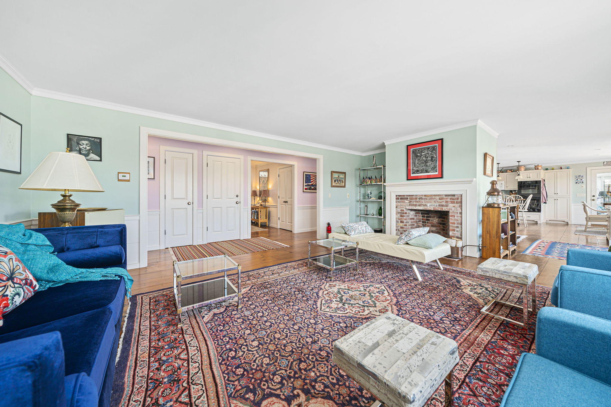 46 Lookout Road Yarmouth Port, MA 02675 - Photo 16 of 49 a living room with furniture and a fireplace