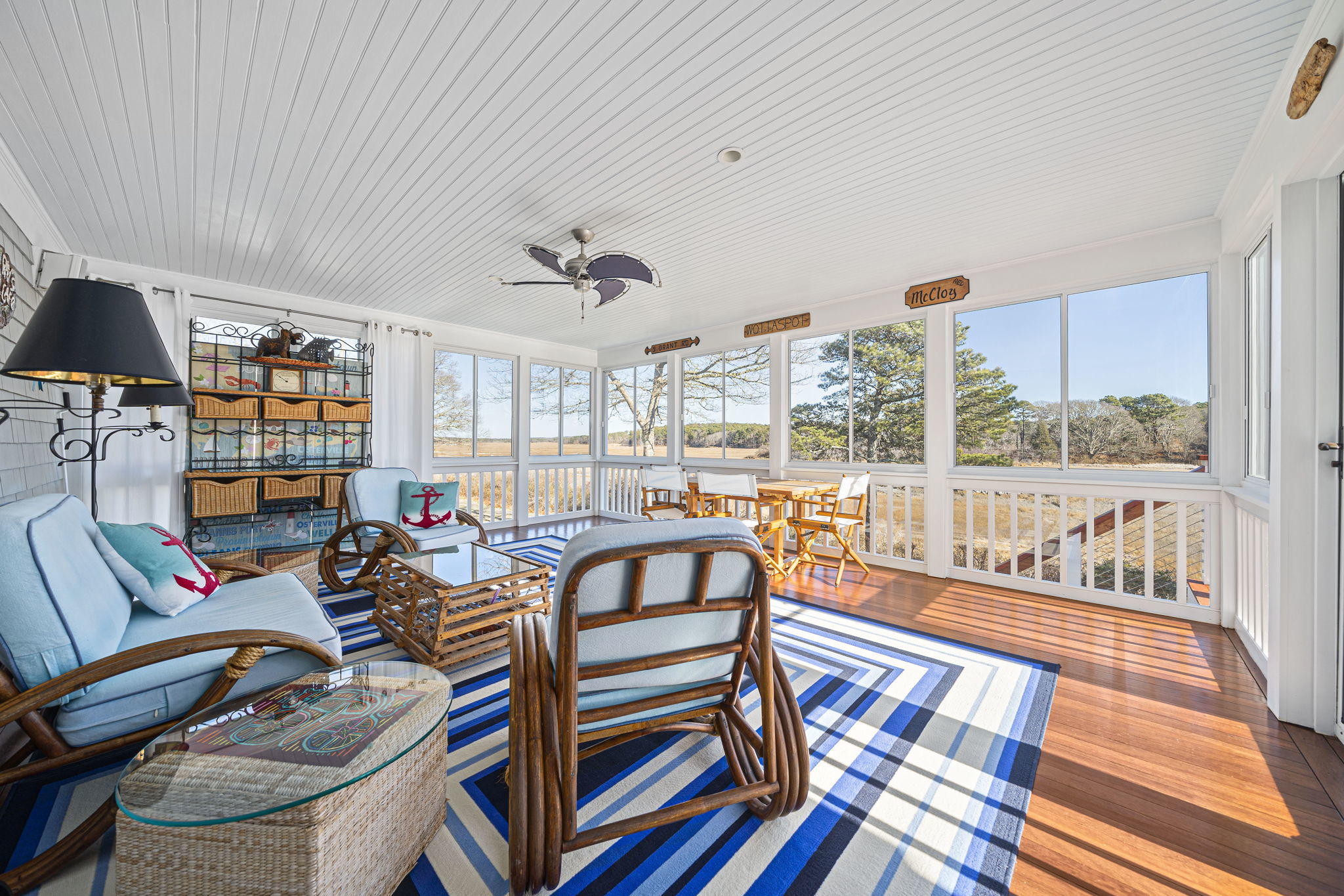 46 Lookout Road Yarmouth Port, MA 02675 - Photo 19 of 49 a living room with furniture and a wooden floor