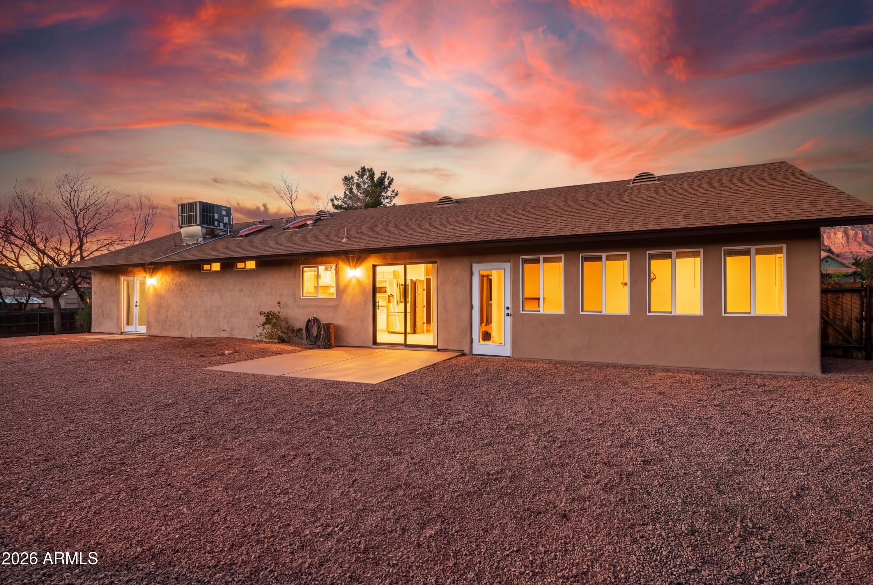 25 Spur Court Sedona, AZ 86351 - Photo 9 of 38 Backyard - Twilight - View 1