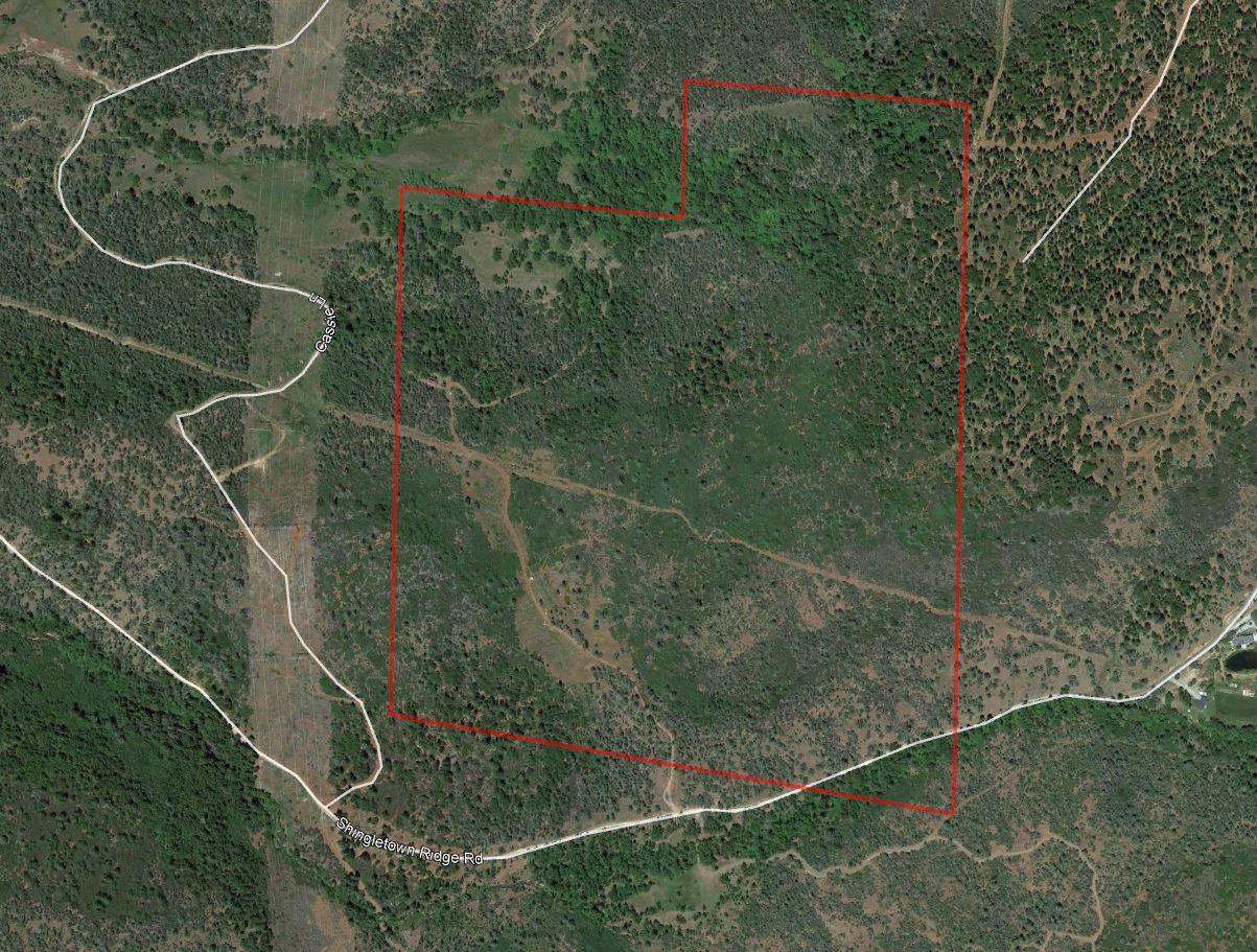 173-acres Shingletown Ridge Road Shingletown, CA 96088 - Photo 27 of 28 Aerial with approx border