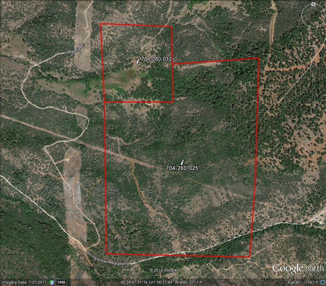 173-acres Shingletown Ridge Road Shingletown, CA 96088 - Photo 28 of 28 Google image with BLM