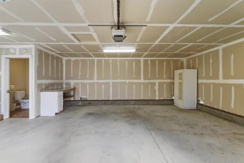 a view of a room with shelves