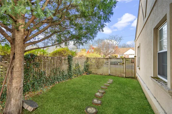 a view of outdoor space with garden