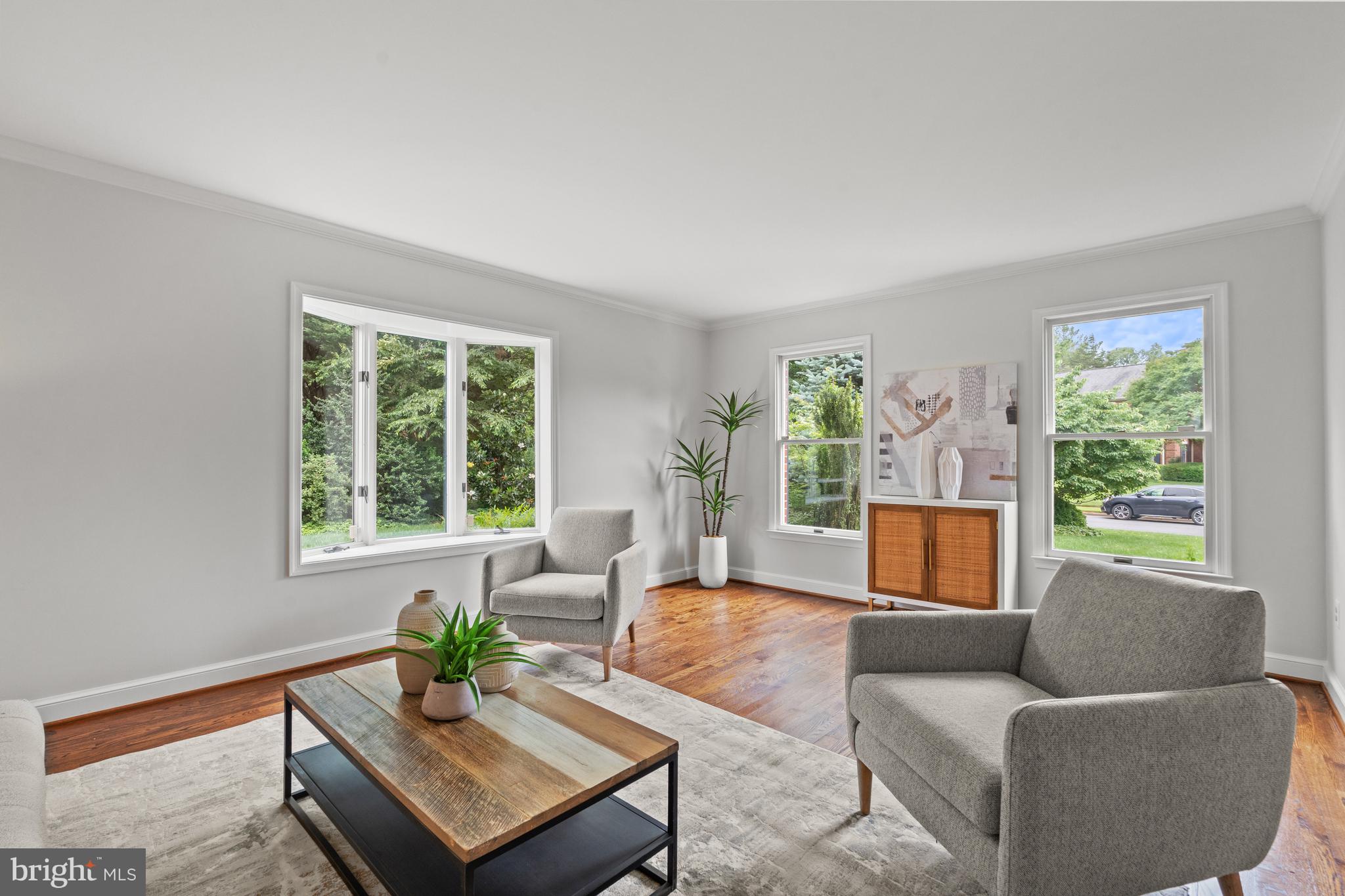 8205 Falstaff Road McLean, VA 22102 - Photo 4 of 51 The Living Room, complete with bay windows