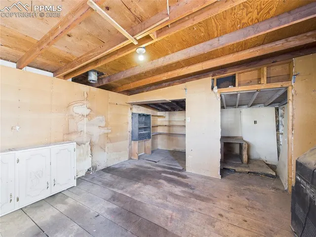 a view of storage and utility room