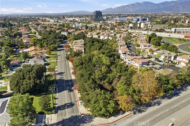 an aerial view of multiple house