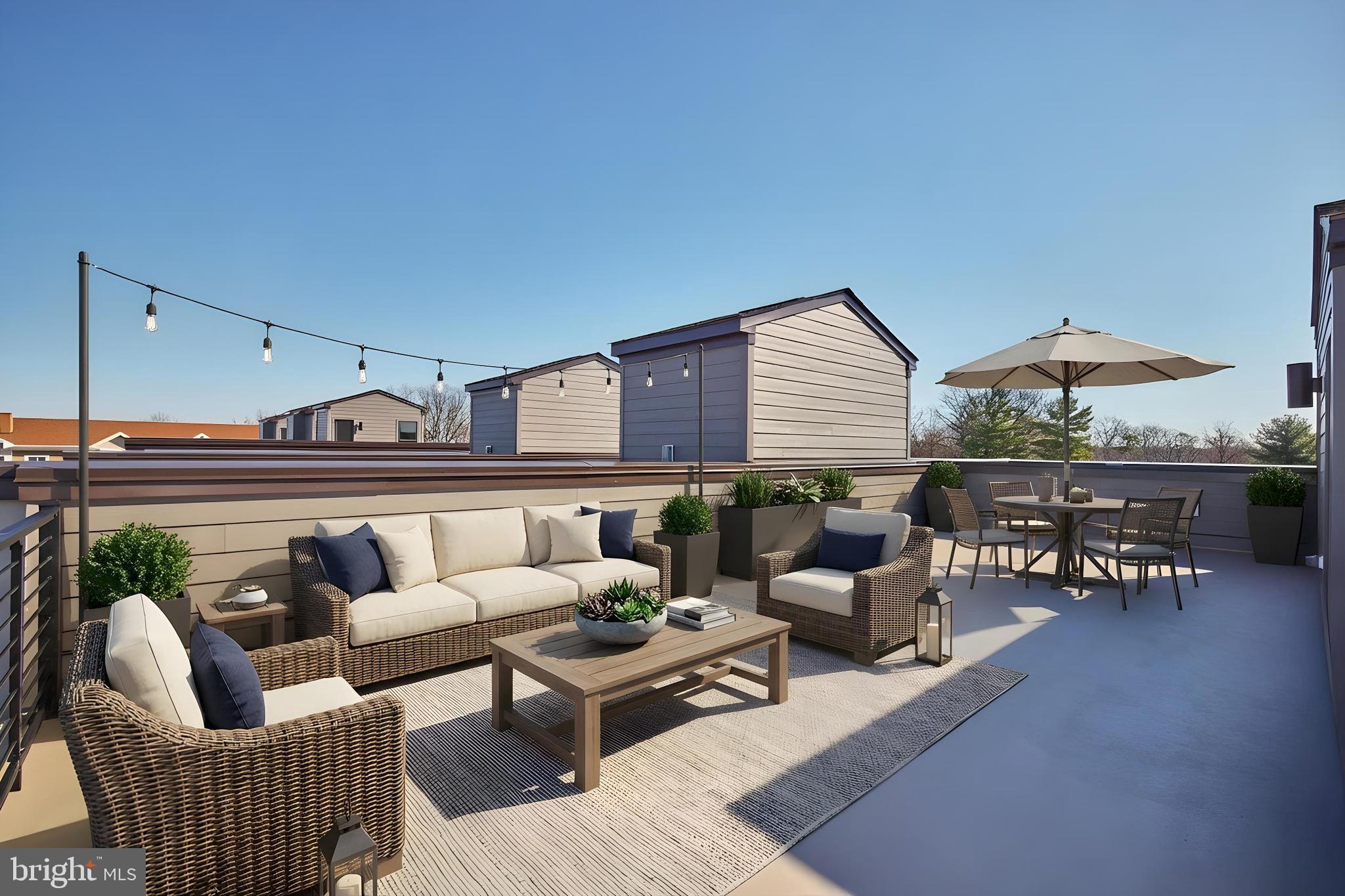 1682 Bandit Loop, Unit 14B Reston, VA 20190 - Photo 37 of 44 Virtually Staged Private Rooftop Terrace