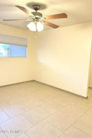 a view of a room with an empty space