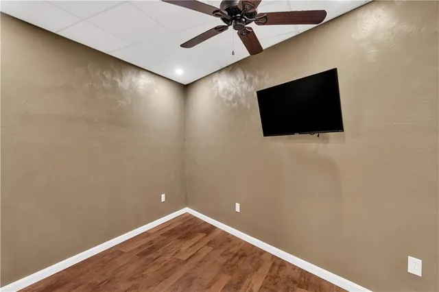 a view of a big room with a flat screen tv