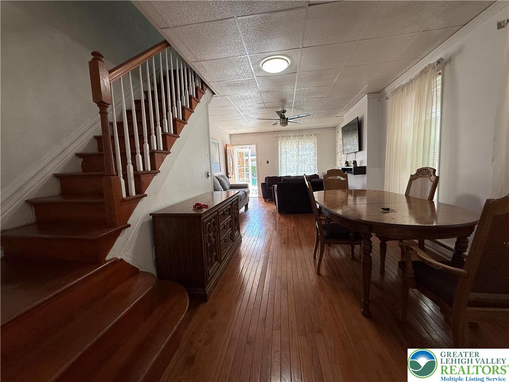 445 Washington Street Allentown, PA 18102 - Photo 5 of 27 a view of a dining room with furniture window and wooden floor