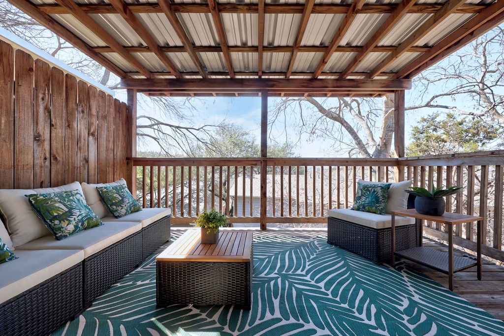 6486 Hart Lane Austin, TX 78731 - Photo 19 of 28 Wooden terrace featuring outdoor seating