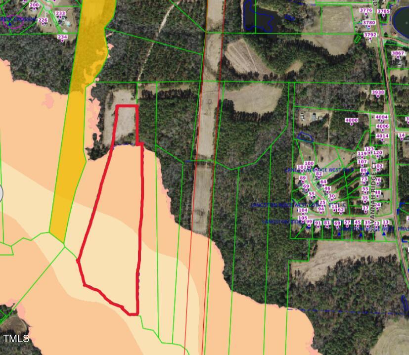 37 B Old Fairground Road Angier, NC 27501 - Photo 4 of 11 20 acres outlined with flood hazard