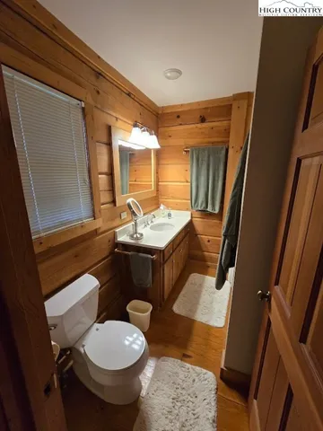 a bathroom with a sink and toilet