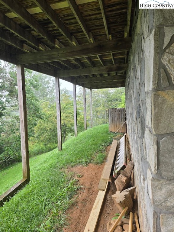 979 Wagon Road Warrensville, NC 28693 - Photo 41 of 50 a garden view with a seating space