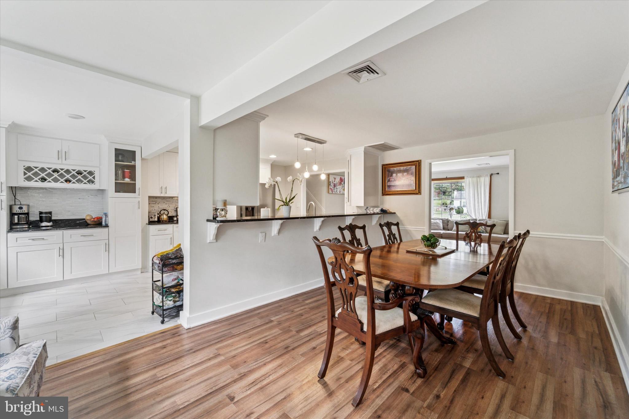 735 Spring Hill Road Feasterville-Trevose, PA 19053 - Photo 16 of 34 Spacious dining area with modern kitchen view.