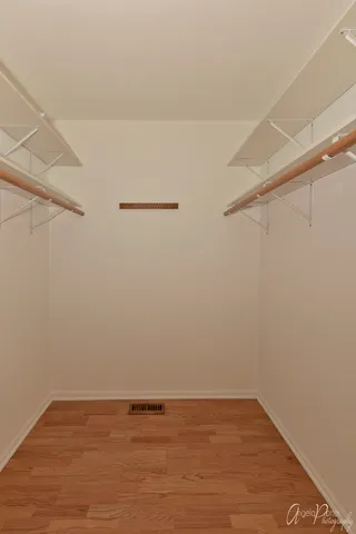 a view of small space with racks on the wall