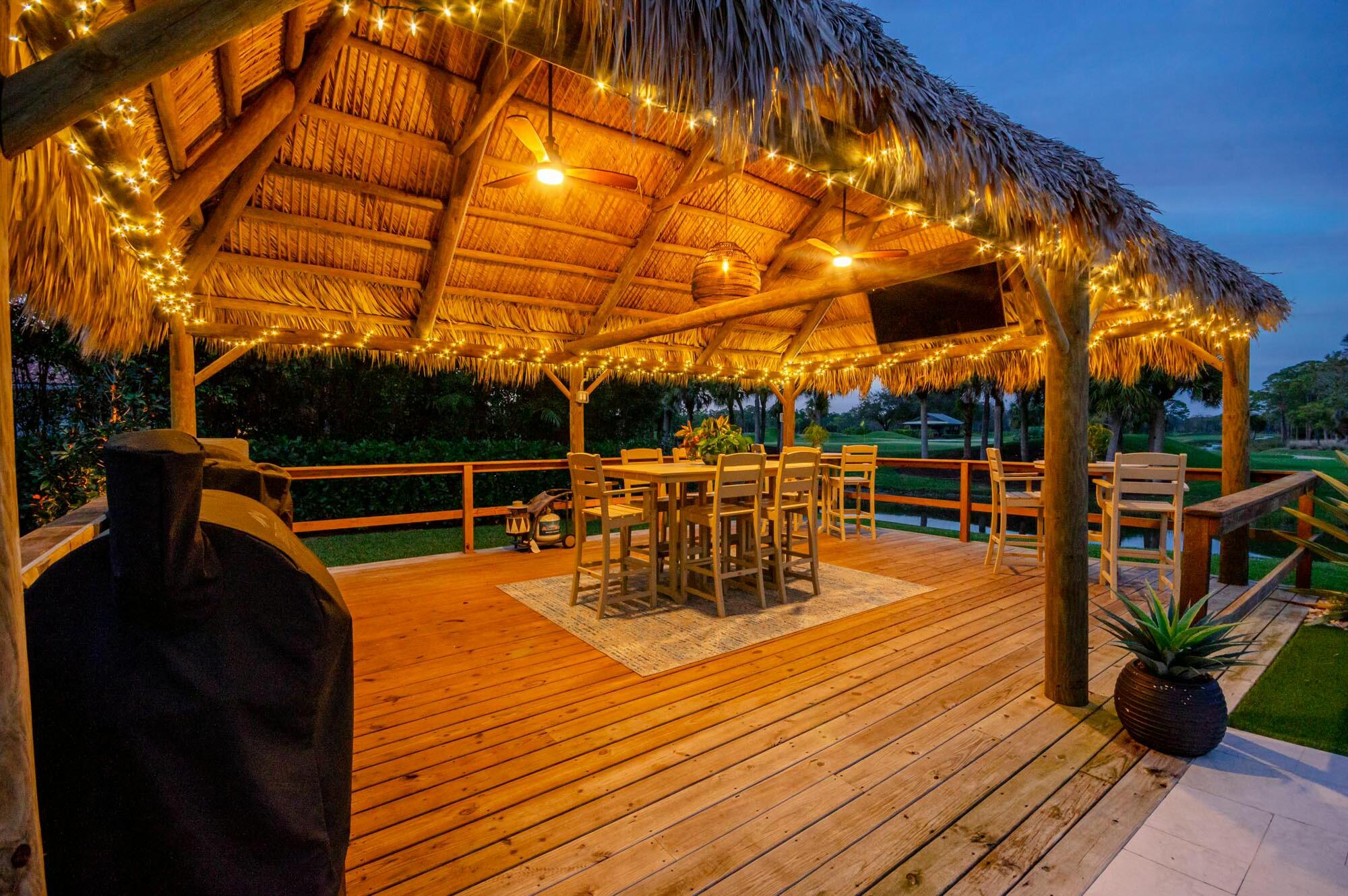 1216 Southeast Colony Way Jupiter, FL 33478 - Photo 70 of 94 Tiki Hut | Summer Kitchen