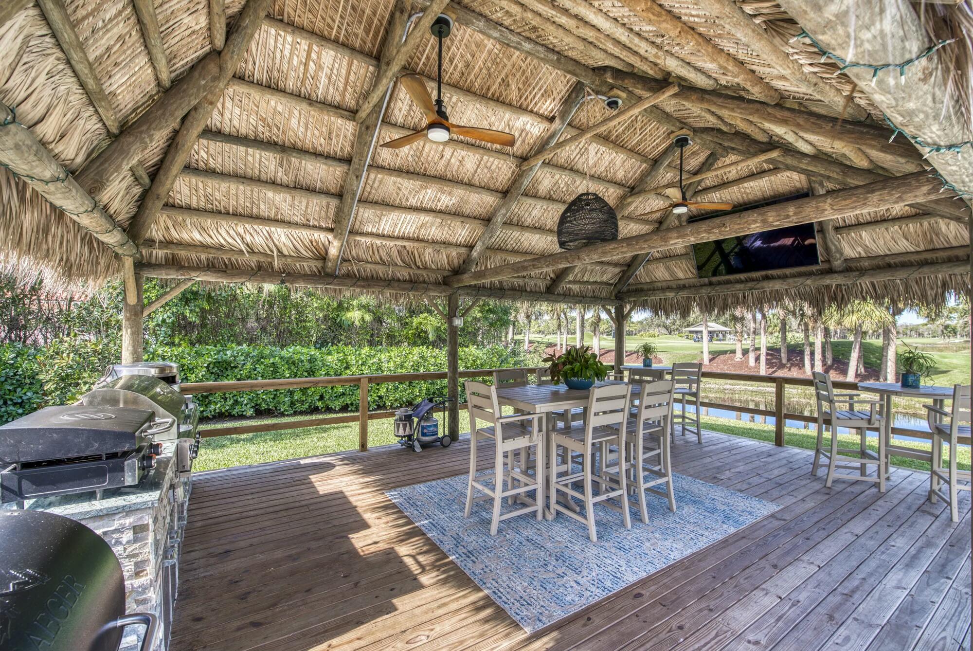 1216 Southeast Colony Way Jupiter, FL 33478 - Photo 71 of 94 Tiki Hut | Summer Kitchen