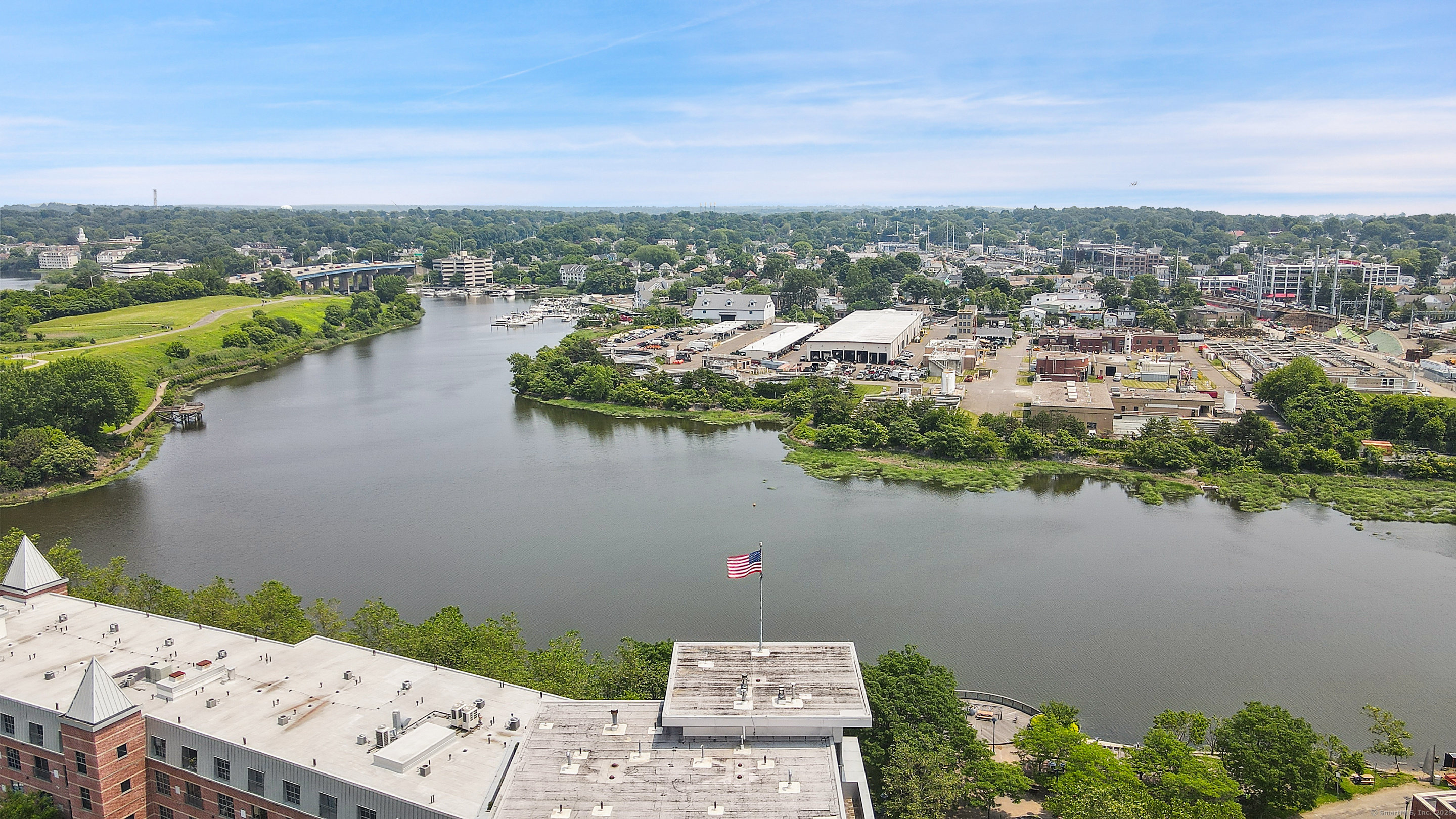 33 North Water Street, Unit 505 Norwalk, CT 06854 - Photo 21 of 25 a view of a lake with a city view