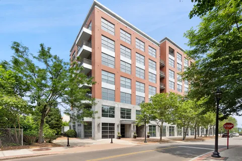 a front view of a building