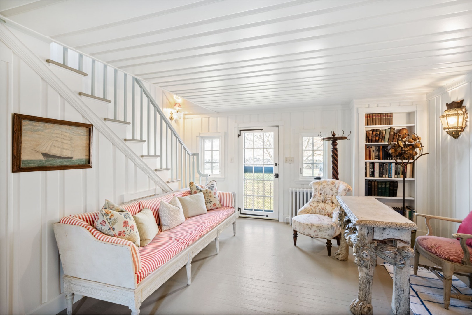 85 North Reservoir Road Vineyard Haven, MA 02568 - Photo 23 of 42 a living room with furniture and a large window with rug