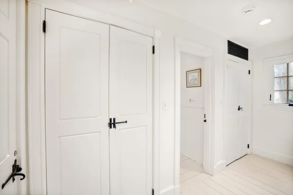a view of a bathroom with a shower