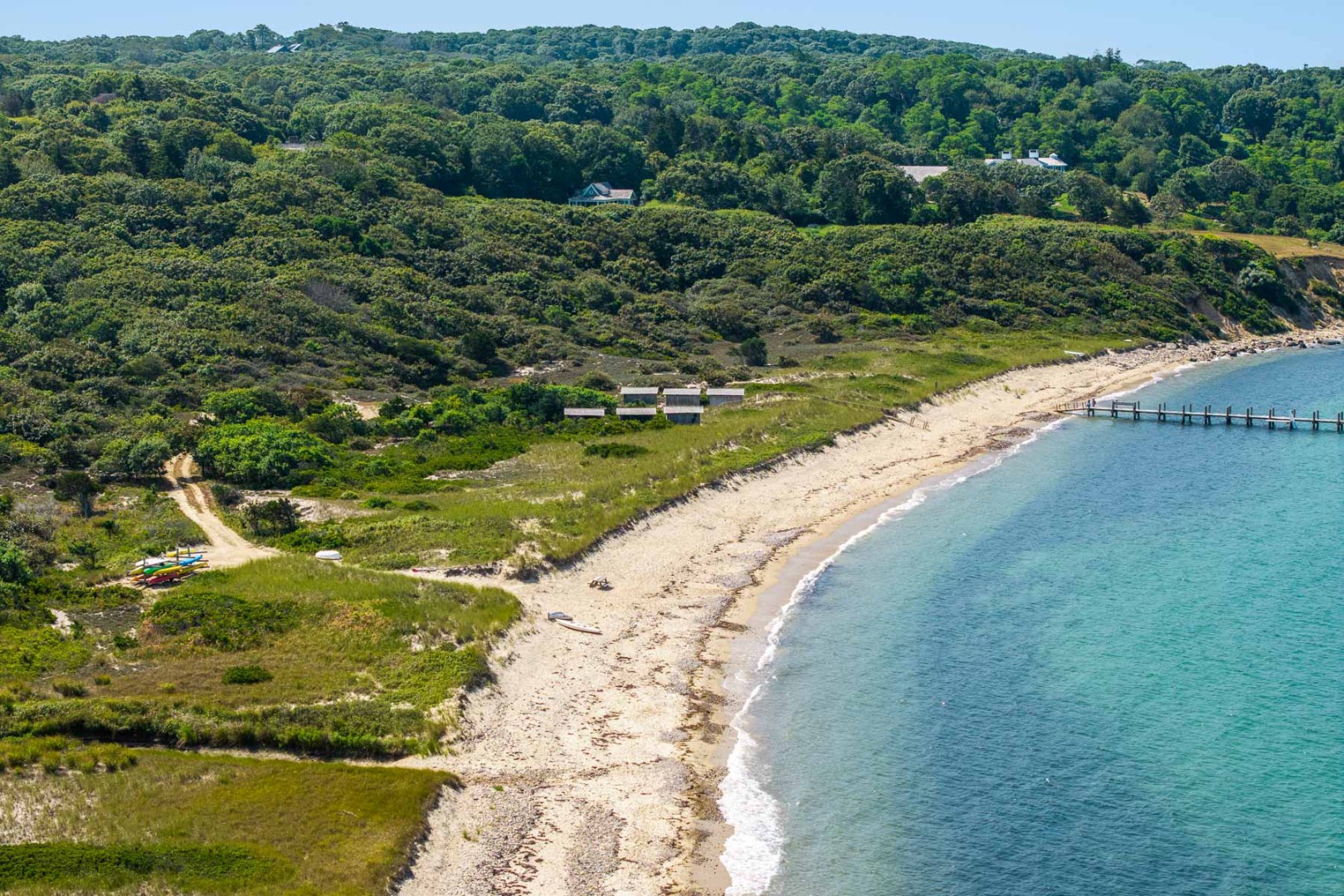 85 North Reservoir Road Vineyard Haven, MA 02568 - Photo 10 of 42 a view of a lake with a park