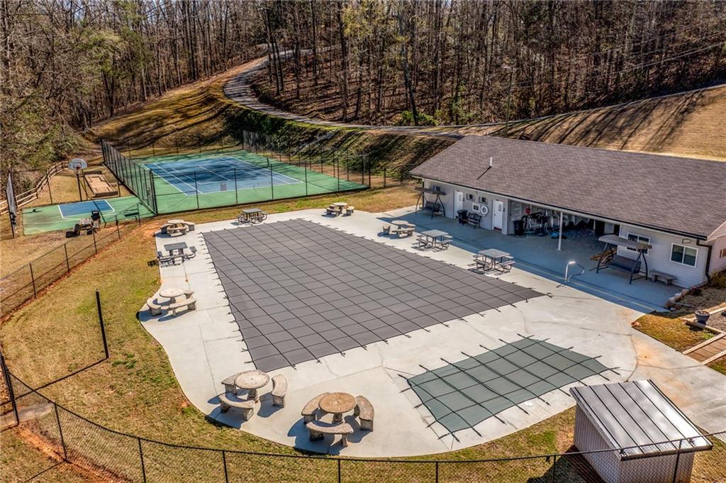 6121 Timberidge Drive Gainesville, GA 30506 - Photo 43 of 44 swimming pool view with a sitting space