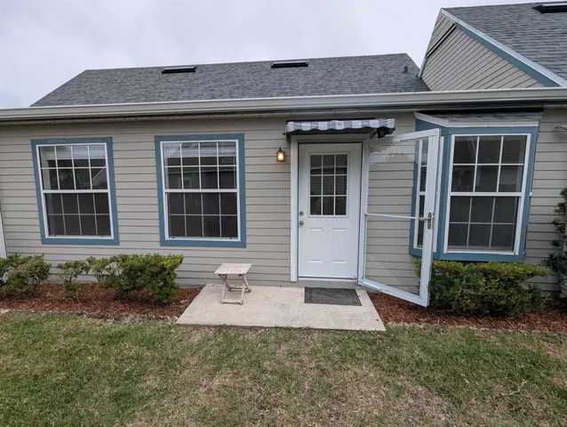 a front view of a house