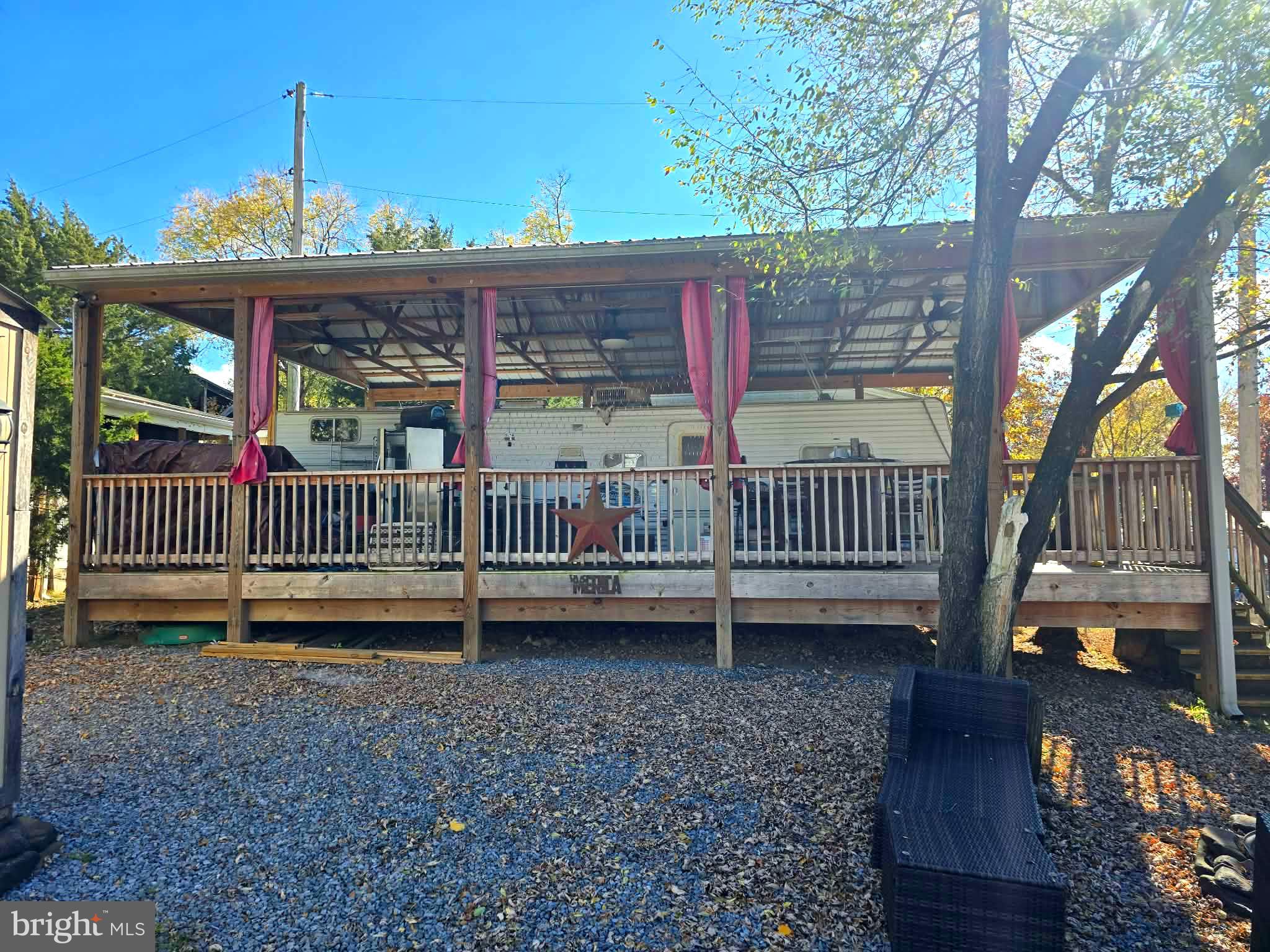 a view of a house with a deck