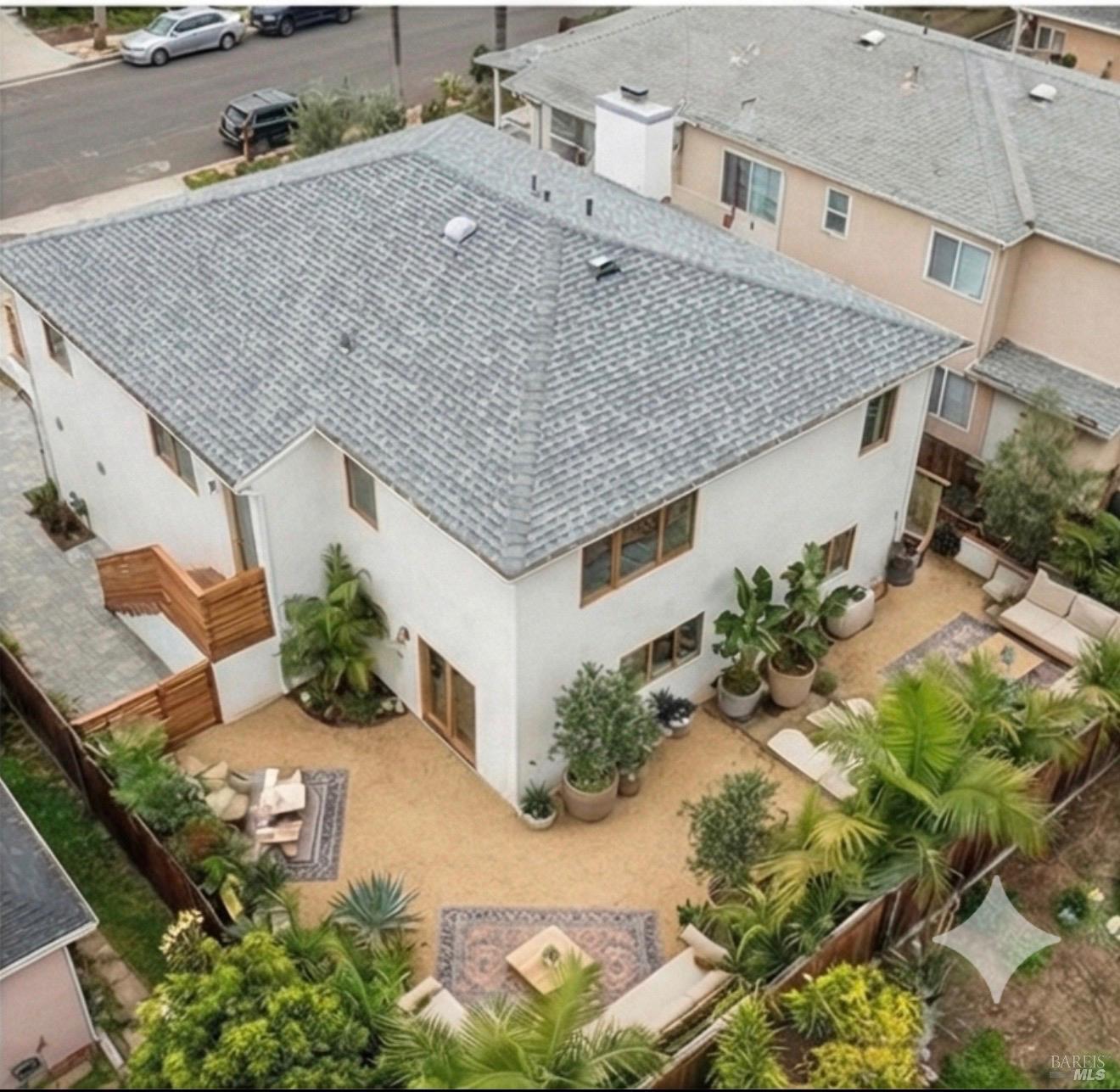 14670 Midland Road Castro Valley, CA 94578 - Photo 7 of 30 an aerial view of a house with a yard and potted plants