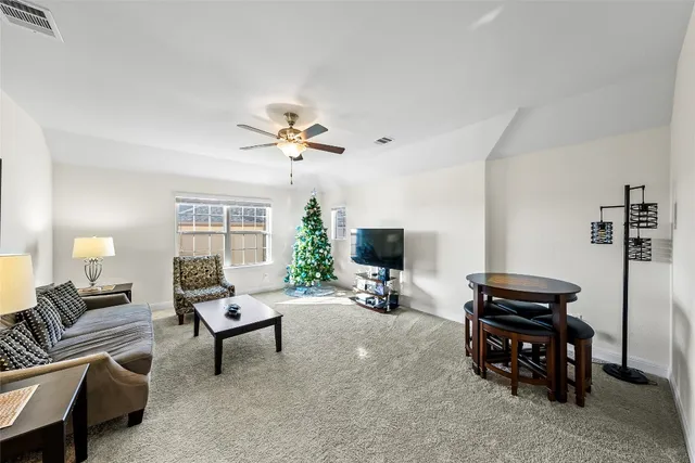 a projector room with furniture