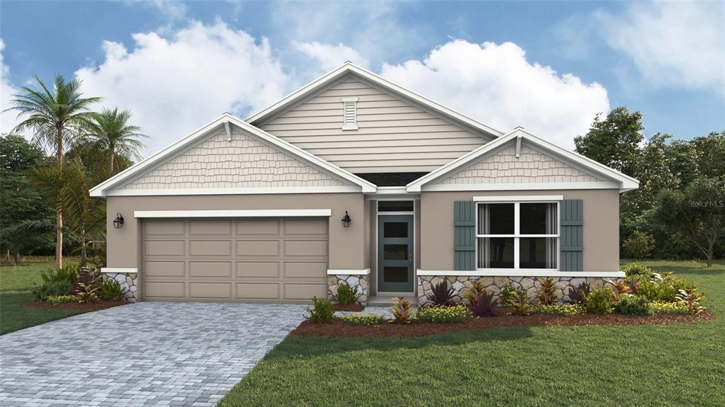 17024 James Trail Parrish, FL 34219 - Photo 1 of 1 a front view of a house with a garden and yard