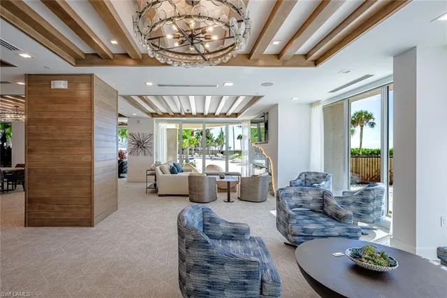 an aerial view of a swimming pool