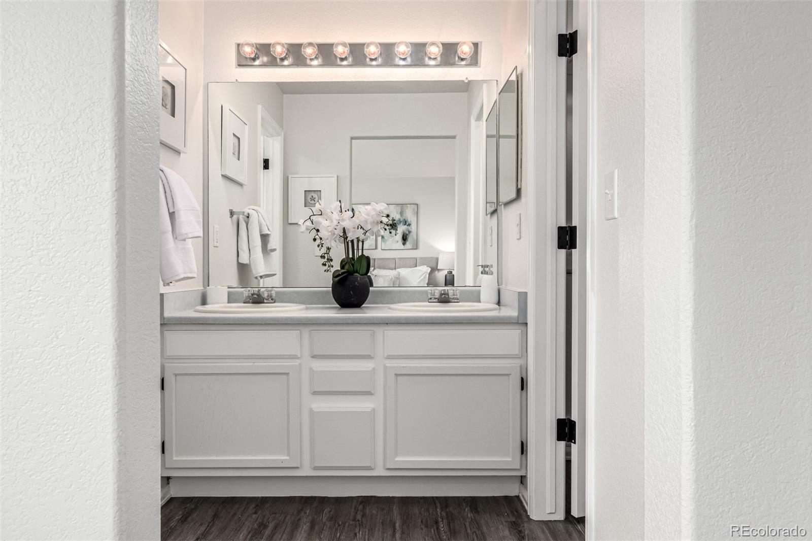 3705 Bucknell Circle Highlands Ranch, CO 80129 - Photo 22 of 42 a sink with a mirror