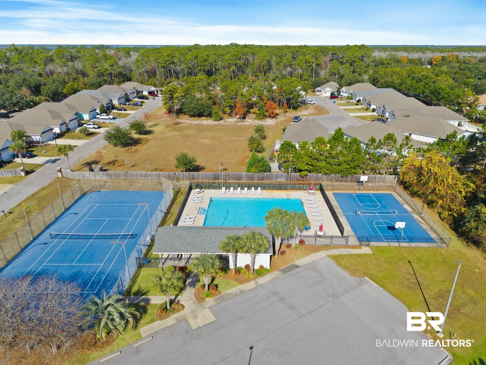 4143 Harbor Road Orange Beach, AL 36561 - Photo 29 of 33 Bird's eye view of a pool