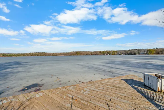 a view of an ocean and beach