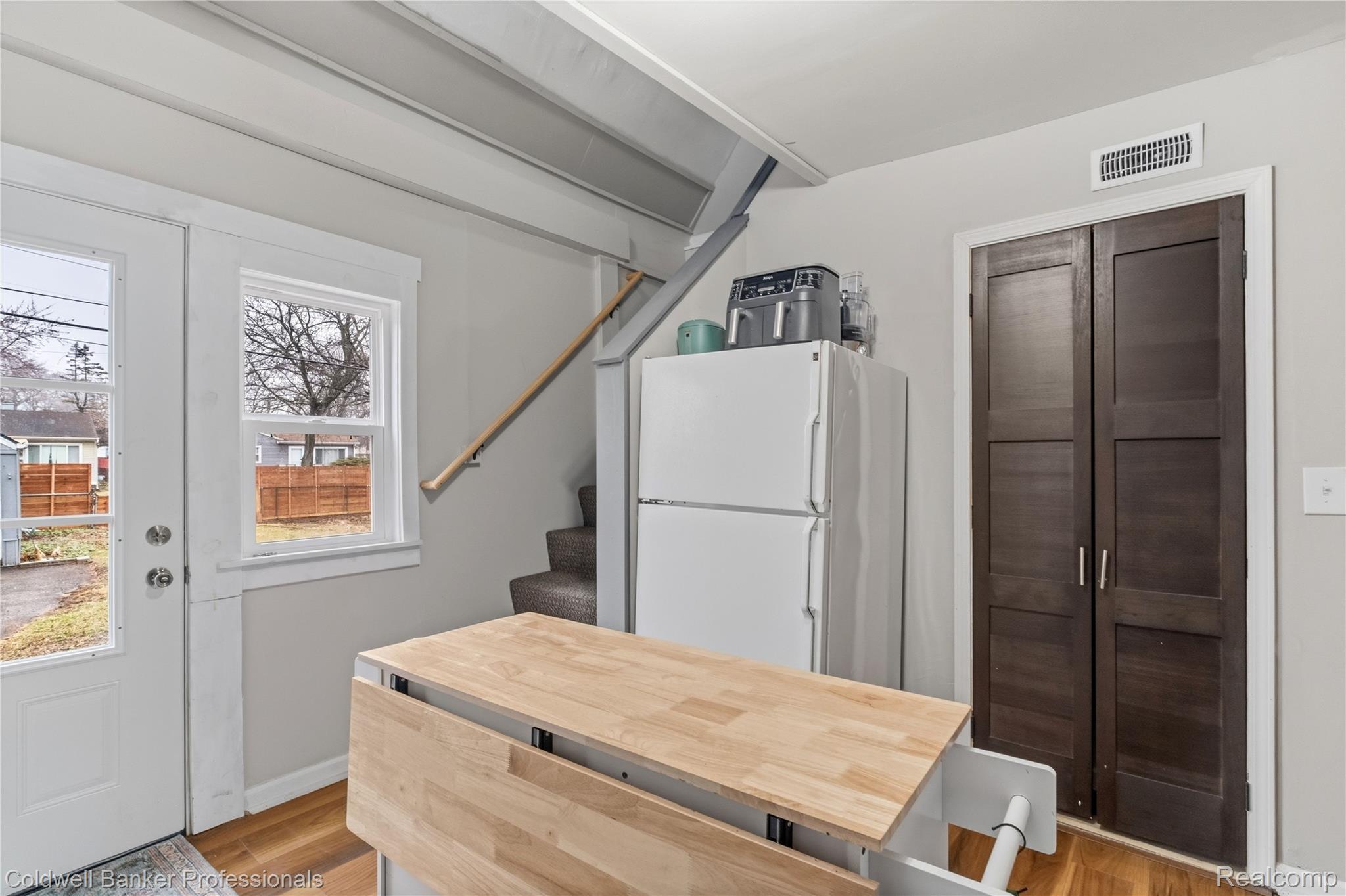 3040 Inman Street Ferndale, MI 48220 - Photo 20 of 41 Kitchen featuring freestanding refrigerator and light wood-style flooring