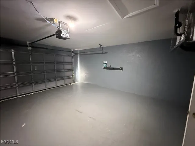 a view of a room with many racks