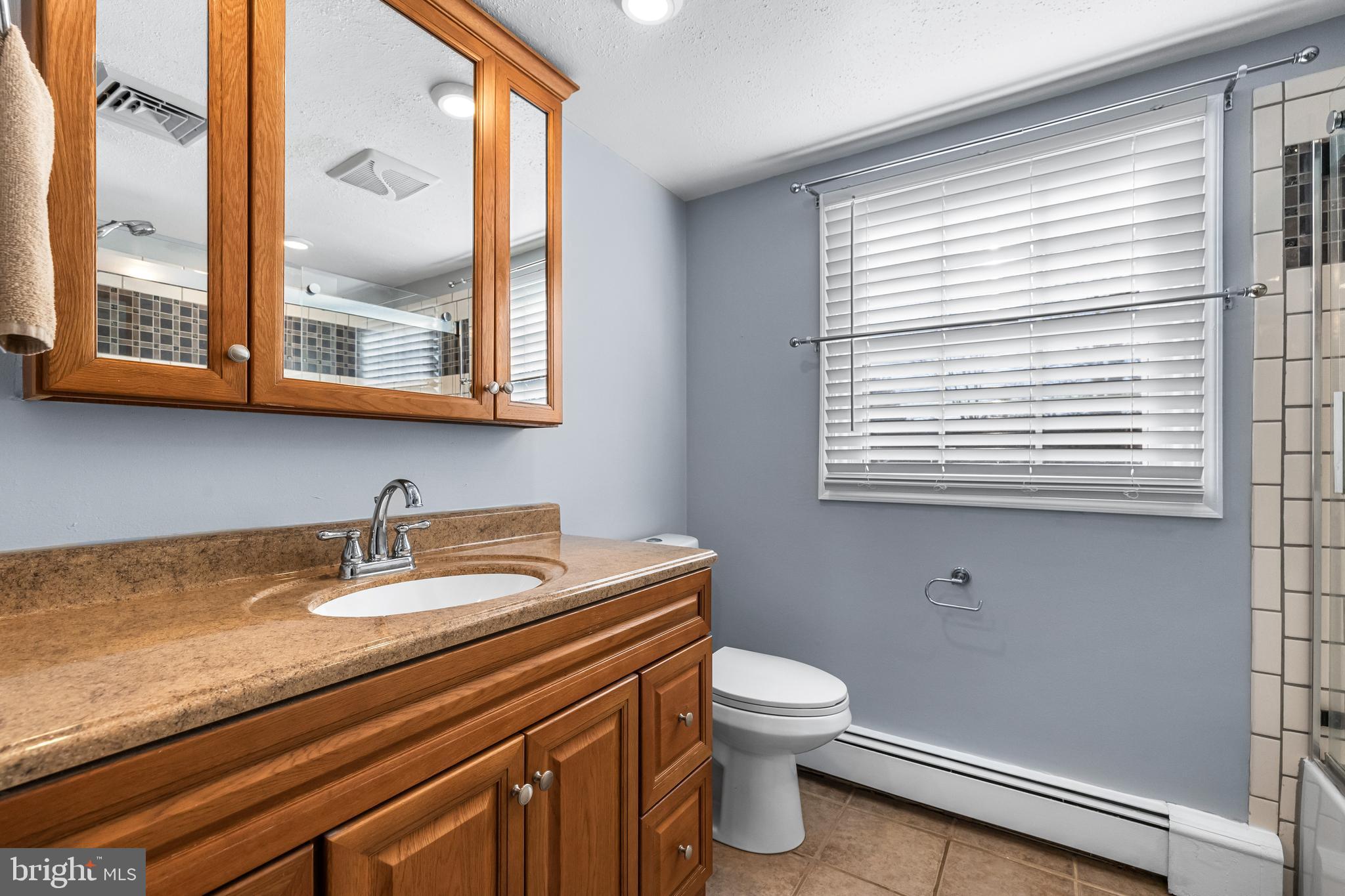 209 Forest Hills Road Red Lion, PA 17356 - Photo 16 of 43 a bathroom with a sink a toilet and a window